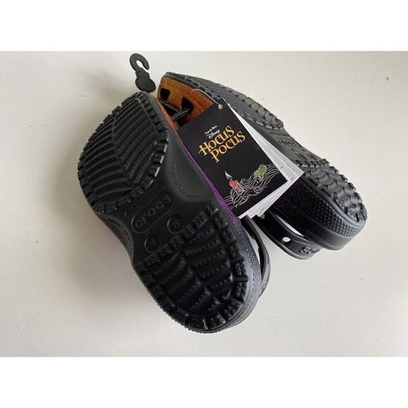 Crocs Disney Hocus Pocus Slip On Classic Clogs Sandals Jibbitz Sz Women’s 6 NEW - Picture 9 of 12